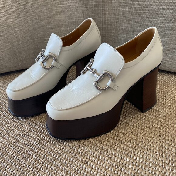 GUCCI  Women's platform loafer with Horsebit - Picture 1 of 13
